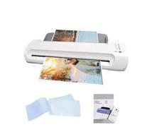 YQDDM Máquina laminadora, Máquina laminadora A3/A4, Máquina laminadora fotográfica de 12,5 Pulgadas, Laminadora de Escritorio Personal Laminadora en frío y Caliente