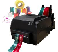 YQDDO Máquina de impresión de Cintas de Raso, Impresora de Cinta Digital de 1 Fila, 2 Filas o 4 Filas con Soporte de Cinta, máquina de impresión de Estampado(Double Row)