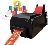 YQDDO Máquina de impresión de Cintas de Raso, Impresora de Cinta Digital de 1 Fila, 2 Filas o 4 Filas con Soporte de Cinta, máquina de impresión de Estampado(Single Row)