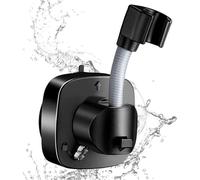 Yqhugbc Soporte Alcachofa Ducha, Soporte Ducha Ventosa, Soporte Ajustable para Pared para Baño, Soporte de Pared de Ducha Extraíble Ajustable, para Baño o Baño, Sin taladro, Ángulo Ajustable