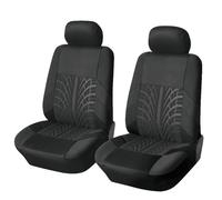 YQINGQ Negras Fundas para Asientos de Coche para Peugeot 206 207 207CC 3008 I II 2004-2020, Delanteros Traseros Tapicería para Asientos para Todas Las Estaciones, Poliéster Impermeables