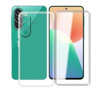 YQINHHME Funda + 3 x Cristal Templado para Samsung Galaxy F70 Pro
