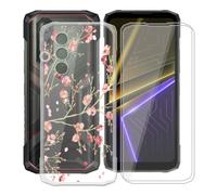 YQINHHME Funda + Cristal Templado para Doogee Blade20 Plus | WM84