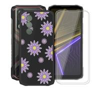 YQINHHME Funda + Cristal Templado para Doogee Blade20 Plus, XT41