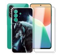 YQINHHME Funda + Cristal Templado para Samsung Galaxy F70 Pro | WMA16