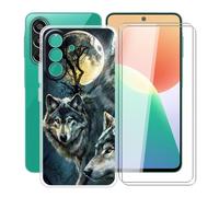 YQINHHME Funda + Cristal Templado para Samsung Galaxy F70 Pro | WMA29
