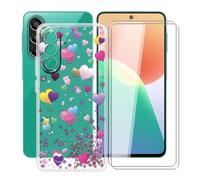 YQINHHME Funda + Cristal Templado para Samsung Galaxy F70 Pro | YQ29