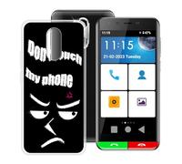 YQINHHME Funda para Artfone Smart_500 (3.5 "), Ultrafina Antichoque y Antiarañazos Protector Case Cover Suave Premium Gel TPU Silicona Bumper Carcasa para Artfone Smart_500 - No me Toque