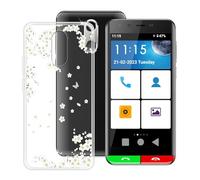 YQINHHME Funda para Artfone Smart_500 (3.5 "), Ultrafina Antichoque y Antiarañazos Protector Case Cover Suave Premium Gel TPU Silicona Bumper Carcasa para Artfone Smart_500 - Flor Blanca