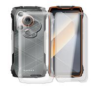 YQINHHME Funda para Blackview BL7000 (6.78 ") + 3 X Cristal Templado Protector de Pantalla, Antichoque Anti-Arañazos Carcasa Ultrafina Suave TPU Cover Case para Blackview BL7000 - Clear
