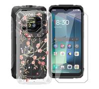 YQINHHME Funda para Blackview Rock 1 (6.56 ") + Protector de Pantalla Cristal Templado, Funda de Silicona Suave Ultrafina Anti-rasguños TPU Carcasa Case para Blackview Rock 1 - Camelia