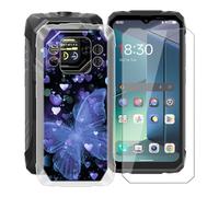YQINHHME Funda para Blackview Rock 1 (6.56 ") + Protector de Pantalla Cristal Templado, Funda de Silicona Suave Ultrafina Anti-rasguños TPU Carcasa Case para Blackview Rock 1 - XT149