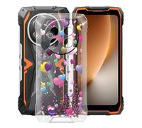 YQINHHME Funda para Blackview Rock 2 (6.67 "), Ultrafina Antichoque y Antiarañazos Protector Case Cover Suave Premium Gel TPU Silicona Bumper Carcasa para Blackview Rock 2 - Globo Rosa