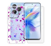 YQINHHME Funda para Blackview Shark 9 (6.67 ") + Protector de Pantalla Cristal Templado, Funda de Silicona Suave Ultrafina Anti-rasguños TPU Carcasa Case para Blackview Shark 9 - Burbuja de Amor