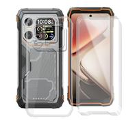 YQINHHME Funda para Blackview Xplore 1 (6.78 ") + 4 X Cristal Templado Protector de Pantalla, Antichoque Anti-Arañazos Carcasa Ultrafina Suave TPU Cover Case para Blackview Xplore 1 - Clear