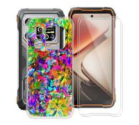 YQINHHME Funda para Blackview Xplore X1 (6.78 ") + 2 X Cristal Templado Protector de Pantalla, Antichoque Anti-Arañazos Carcasa Ultrafina Suave TPU Case para Blackview Xplore X1 - Vistoso