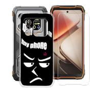 YQINHHME Funda para Blackview Xplore X1 (6.78 ") + Protector de Pantalla Cristal Templado, Funda de Silicona Suave Ultrafina Anti-rasguños TPU Carcasa Case para Blackview Xplore X1 - No me Toque