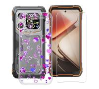 YQINHHME Funda para Blackview Xplore X1 (6.78 ") + Protector de Pantalla Cristal Templado, Funda de Silicona Suave Ultrafina Anti-rasguños TPU Carcasa Case para Blackview Xplore X1 - Burbuja de Amor