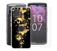 YQINHHME Funda para Crosscall Stellar-M6E (6.1 ") + Protector de Pantalla Cristal Templado, Funda de Silicona Suave Ultrafina Anti-rasguños TPU Carcasa para Crosscall Stellar-M6E - WMA30
