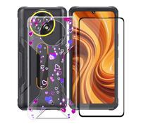 YQINHHME Funda para Cubot KingKong Ace 5 (6.75 ") + Protector de Pantalla Cristal Templado, Funda de Silicona Suave Ultrafina Anti-rasguños TPU Carcasa Case para Cubot KingKong Ace 5 - Burbuja de amor