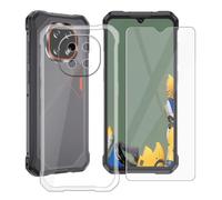 YQINHHME Funda para Cubot Kingkong ES5 (6.88 ") + Protector de Pantalla Cristal Templado, Funda de Silicona Suave Ultrafina Anti-rasguños TPU Carcasa Case para Cubot Kingkong ES5 - Transparente