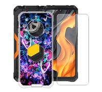 YQINHHME Funda para Cubot Kingkong Power 5 (6.88 ") + Protector de Pantalla Cristal Templado, Funda de Silicona Suave Ultrafina Anti-rasguños Carcasa para Cubot Kingkong Power 5 - Dinámico
