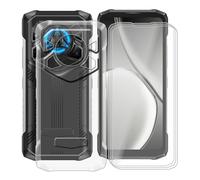 YQINHHME Funda para Doogee Blade 20 Pro (6.60 ") + 3 X Cristal Templado Protector de Pantalla, Antichoque Anti-Arañazos Carcasa Ultrafina Suave TPU Cover Case para Doogee Blade 20 Pro - Clear