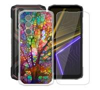 YQINHHME Funda para Doogee Blade20 Plus + Cristal Templado - WMB74