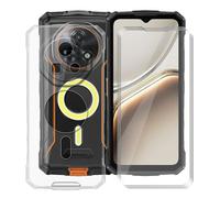 YQINHHME Funda para Doogee Fire 7 Pro (6.56 ") + 3 X Cristal Templado Protector de Pantalla, Antichoque Anti-Arañazos Carcasa Ultrafina Suave TPU Cover Case para Doogee Fire 7 Pro - Clear