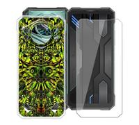 YQINHHME Funda para Doogee S200X VIP (6.72 ") + Protector de Pantalla Cristal Templado, Funda de Silicona Suave Ultrafina Anti-rasguños TPU Carcasa Case para Doogee S200X VIP - Duende Verde