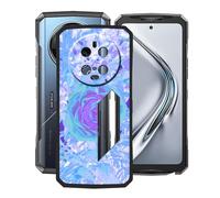 YQINHHME Funda para Doogee V40 Pro (6.78"), Ultrafina Anti-rasguños X Antichoque Negro Carcasa de Telefono Suave Silicona TPU Caso Case para Doogee V40 Pro - Florecimiento