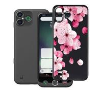 YQINHHME Funda para Doro Aurora A30 (6.10"), Ultrafina Anti-rasguños X Antichoque Negro Carcasa de Telefono Suave Silicona TPU Caso Case para Doro Aurora A30 - Flor de durazno