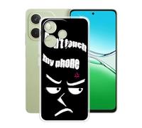 YQINHHME Funda para OPPO A5 Pro 4G (6.67 "), Ultrafina Antichoque y Antiarañazos Protector Case Cover Suave Premium Gel TPU Silicona Bumper Carcasa para OPPO A5 Pro 4G - No me Toque