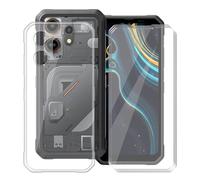 YQINHHME Funda para Oscal Marine 3 (6.56 ") + 3 X Cristal Templado Protector de Pantalla, Antichoque Anti-Arañazos Carcasa Ultrafina Suave TPU Cover Case para Oscal Marine 3 - Clear