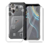 YQINHHME Funda para Oscal Marine 3 (6.56 ") + 4 X Cristal Templado Protector de Pantalla, Antichoque Anti-Arañazos Carcasa Ultrafina Suave TPU Cover Case para Oscal Marine 3 - Clear
