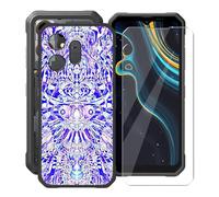 YQINHHME Funda para Oscal Marine 3 (6.56 ") + Cristal Templado Película, Ultrafina Antichoque X Antiarañazos Negro Suave Silicona TPU Case Carcasa para Oscal Marine 3 - Espejo