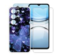 YQINHHME Funda para Oukitel C2 (6.52 ") + Protector de Pantalla Cristal Templado, Funda de Silicona Suave Ultrafina Anti-rasguños TPU Carcasa Case para Oukitel C2 - XT149
