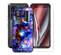 YQINHHME Funda para Oukitel WP300 5G (6.80 ") + Cristal Templado Película, Ultrafina Antichoque X Antiarañazos Negro Suave Silicona TPU Case Carcasa para Oukitel WP300 5G - XT146