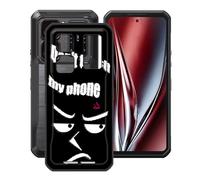 YQINHHME Funda para Oukitel WP300 5G (6.80"), Ultrafina Anti-rasguños X Antichoque Negro Carcasa de Telefono Suave Silicona TPU Caso Case para Oukitel WP300 5G - No Tocar