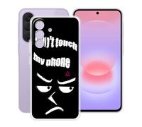 YQINHHME Funda para Samsung Galaxy A37 5G (6.7 "), Ultrafina Antichoque y Antiarañazos Protector Case Cover Suave Premium Gel TPU Silicona Bumper Carcasa para Samsung Galaxy A37 5G - No me Toque