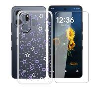 YQINHHME Funda para TCL NxtPaper 70 Pro (6.90 ") + Protector de Pantalla Cristal Templado, Funda de Silicona Suave Ultrafina Anti-rasguños TPU Carcasa Case para TCL NxtPaper 70 Pro - XT35