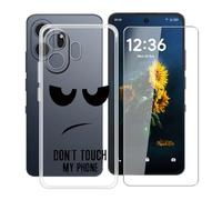 YQINHHME Funda para TCL NxtPaper 70 Pro (6.90 ") + Protector de Pantalla Cristal Templado, Funda de Silicona Suave Ultrafina Anti-rasguños TPU Carcasa Case para TCL NxtPaper 70 Pro - DUO5