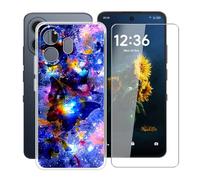 YQINHHME Funda para TCL NxtPaper 70 Pro (6.90 ") + Protector de Pantalla Cristal Templado, Funda de Silicona Suave Ultrafina Anti-rasguños TPU Carcasa Case para TCL NxtPaper 70 Pro - XT146