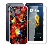 YQINHHME Funda para TCL NxtPaper 70 Pro (6.90 ") + Protector de Pantalla Cristal Templado, Funda de Silicona Suave Ultrafina Anti-rasguños TPU Carcasa Case para TCL NxtPaper 70 Pro - XT147