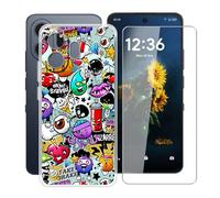 YQINHHME Funda para TCL NxtPaper 70 Pro (6.90 ") + Protector de Pantalla Cristal Templado, Funda de Silicona Suave Ultrafina Anti-rasguños TPU Carcasa Case para TCL NxtPaper 70 Pro - XS40