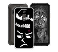 YQINHHME Funda para Ulefone Armor X16 Pro (6.56 "), Ultrafina Antichoque y Antiarañazos Protector Case Cover Suave Premium Gel TPU Silicona Bumper Carcasa para Ulefone Armor X16 Pro - No me Toque