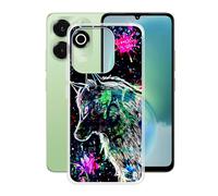 YQINHHME Funda para Umidigi G9x (6.75 "), Ultrafina Antichoque y Antiarañazos Protector Case Cover Suave Premium Gel TPU Silicona Bumper Carcasa para Umidigi G9x - Bestia Graffiti