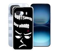 YQINHHME Funda para Vivo iQOO 15R (6.85 "), Ultrafina Antichoque y Antiarañazos Protector Case Cover Suave Premium Gel TPU Silicona Bumper Carcasa para Vivo iQOO 15R - No me Toque