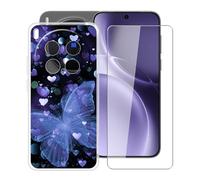 YQINHHME Funda para Vivo X300 Pro (6.78 ") + Protector de Pantalla Cristal Templado, Funda de Silicona Suave Ultrafina Anti-rasguños TPU Carcasa Case para Vivo X300 Pro - XT149