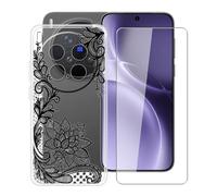 YQINHHME Funda para Vivo X300 Pro (6.78 ") + Protector de Pantalla Cristal Templado, Funda de Silicona Suave Ultrafina Anti-rasguños TPU Carcasa Case para Vivo X300 Pro - WM108